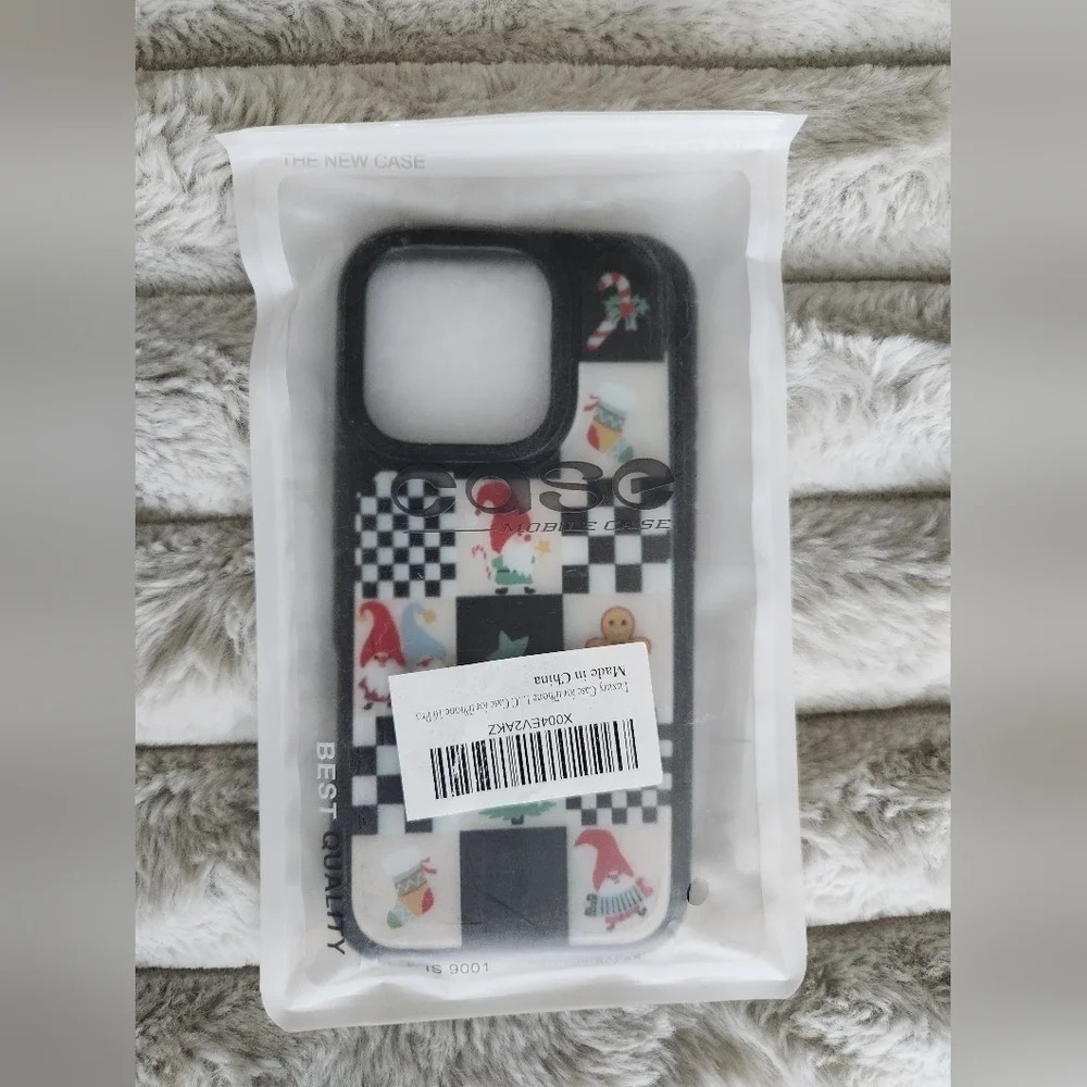 Christmas Festive Checkered IPhone 16 Pro Case